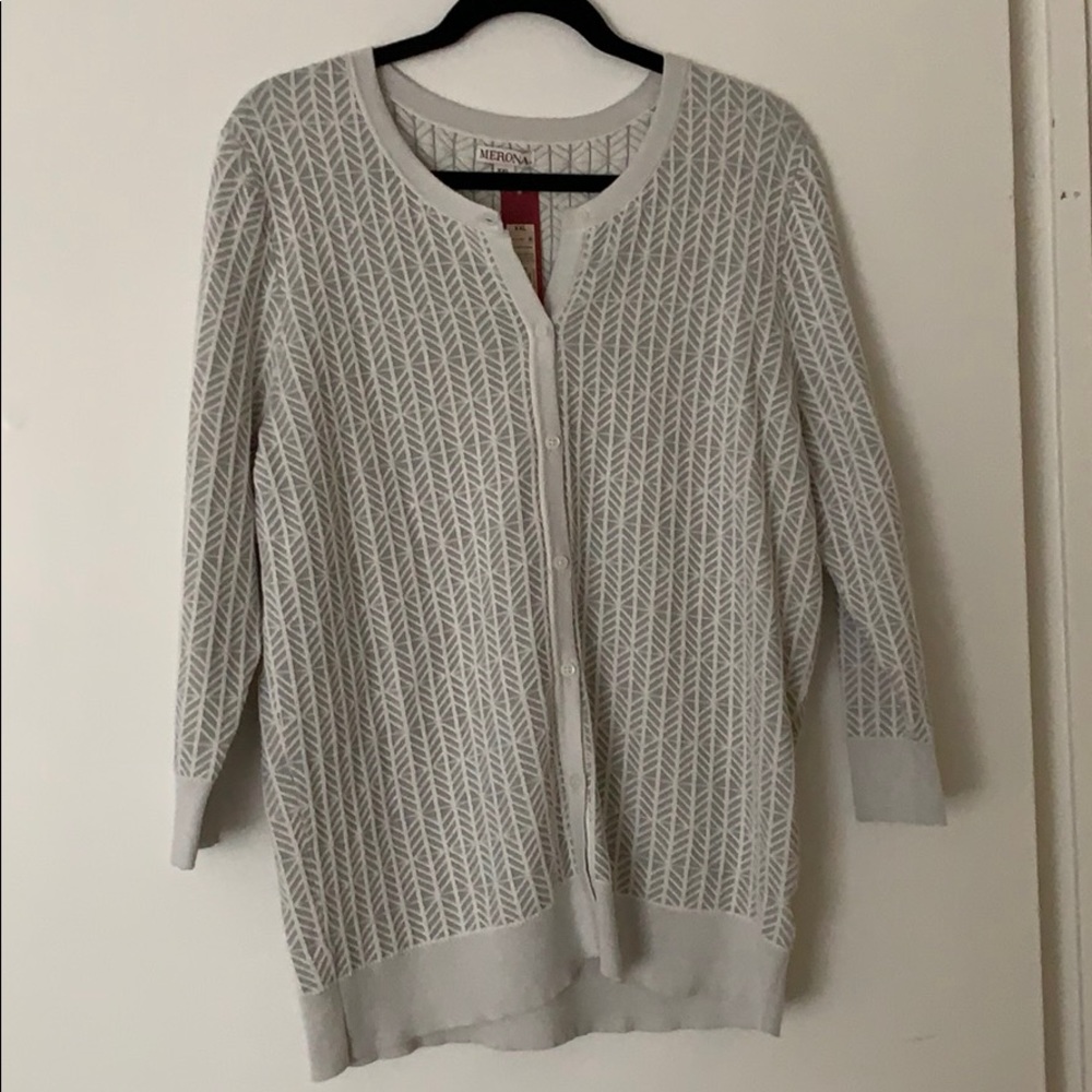 NWT Merona 3/4 Length Sleeve Cardigan Size XXL